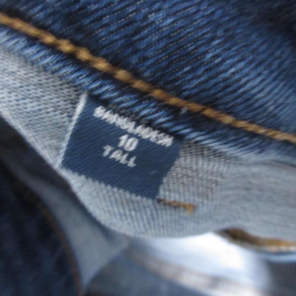 J Jill Jeans 10 Tall High Rise Flare Patch Pocket Boho Retro Sailor Medium Wash - Picture 8 of 10